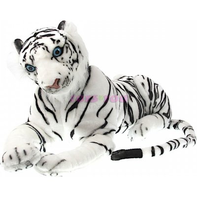 Tygr bílý ležící 70 cm – Zboží Mobilmania