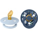 Bibs x Liberty Colour kaučuk dudlík kulatý 2ks baby blue steel blue – Zboží Dáma