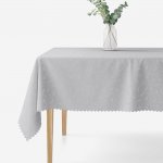 Goldea sváteční hranatý teflonový ubrus šedý s velkými ornamenty 120x160 cm – Sleviste.cz