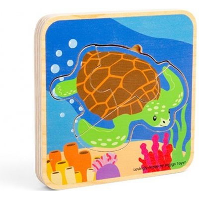 Bigjigs Toys Puzzle Životní cyklus želvy – Zbozi.Blesk.cz