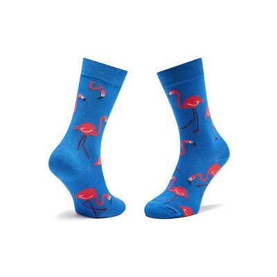 Funny Socks Klasické ponožky Flamingos SM1/02 Modrá