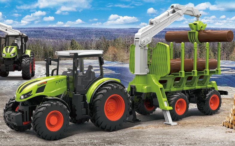 IQ models Traktor s přívěsem na dřevo 1/24 RC_307793 RTR 1:24