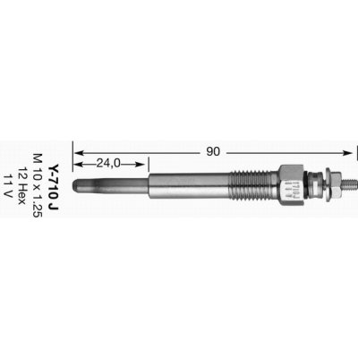 Žhavící svíčka NGK Y-710J – Hledejceny.cz