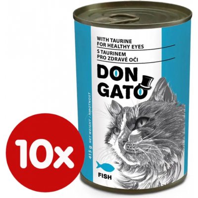Dibaq DON GATO kočka ryba 10 x 415 g – Sleviste.cz
