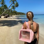 Venira cestovní kosmetická taška růžová – Zboží Dáma
