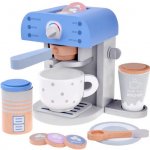 JOKO Dřevěný pákový kávovar Blue s hrníčky – Zboží Dáma