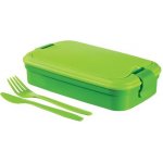 M.A.T. box svačinový Lunch & Go s klick uz+ příbor PH zelený – Zboží Dáma