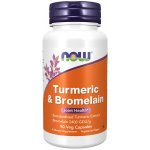 Now Foods Kurkuma Turmeric a Bromelin 90 kapslí – Hledejceny.cz