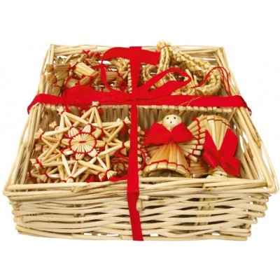 Anděl Přerov s.ro. Slaměné ozdoby v krabičce 24 ks – Hledejceny.cz