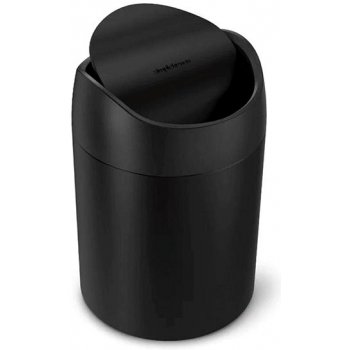 Simplehuman mini odpadkový koš na stůl 1,5 l matná černá ocel CW2100
