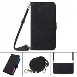 Pouzdro AppleKing flipové s popruhem ve stylu crossbody iPhone 11 Pro - černé