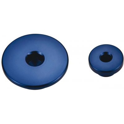 ACCEL servisní víčka motoru YAMAHA YZF 450 06-09, WR 250F 03-13, WR450F 03-11 barva světle modrá (27X1,5mm, 14X1,5mm) | Zboží Auto
