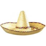 mexické slaměné sombréro přírodní vzhled 65cm – Sleviste.cz
