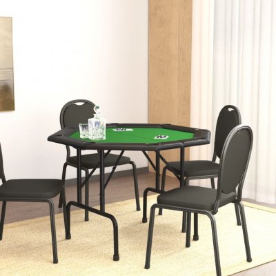 vidaXL Skládací deska na poker pro 8 hráčů zelená 108 x 108 x 75 cm – Zbozi.Blesk.cz