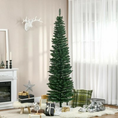 HOMCOM Umělý vánoční stromek Ø81 x 210 cm zelený – Sleviste.cz