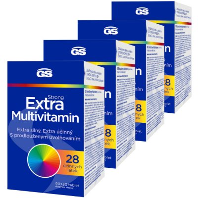 GS Extra Strong Multivitamin 4 × 120 tablet – Hledejceny.cz