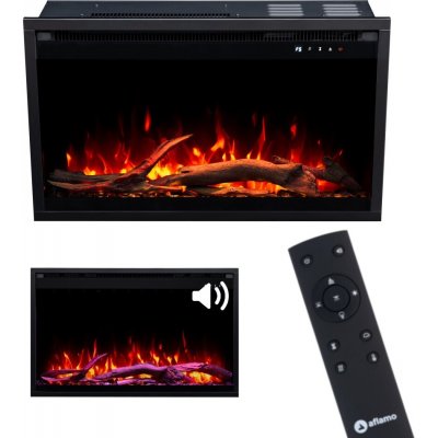 Aflamo s funkcí topení 1500 W 75 x 45 x 20 cm černá – Zboží Mobilmania