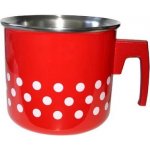Metalac Mlékovar červený s puntíky 16 cm 2l – Sleviste.cz