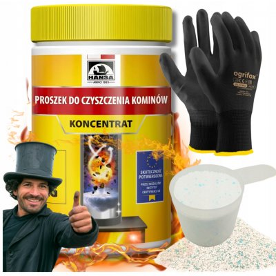 Hansa prostředek na čištění komína sazí z kamen kotlů a krbů prášek 1 kg – Zboží Dáma