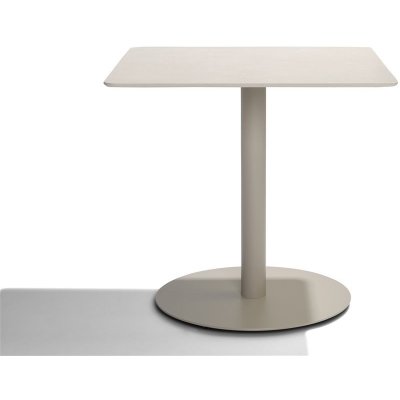 Tribu Jídelní stůl T-Table, čtvercový 90x90x76 cm, rám lakovaná nerez white, deska teak – Hledejceny.cz