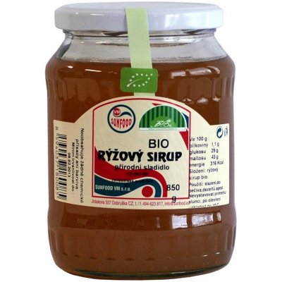 Sunfood Bio Rýžový sirup 62 850 g