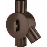 KJG Svodový rozdělovač vody 100 mm tmavě hnědý – Sleviste.cz