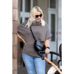 Italy fashion Elegantní svetr ANGELA Skořicová – Zbozi.Blesk.cz