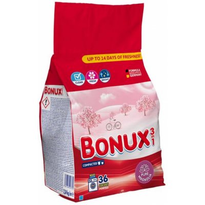 Bonux Color Pure Magnolia 3v1 prací prášek na barevné prádlo 36 PD 2,34 kg – Sleviste.cz