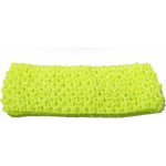 Elastická čelenka síťovaná široká pestré barvy žlutá – Hledejceny.cz