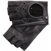 Rukavice, ochranné pomůcky Špongr Pánské kožené řidičské rukavice Preston BP černé s grafitovými detaily