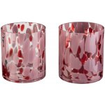 LIVARNO home Svícen na čajovou svíčku, 2 kusy (válcová/červená) – Sleviste.cz