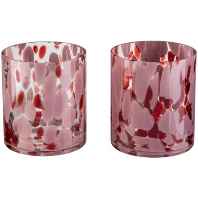 LIVARNO home Svícen na čajovou svíčku, 2 kusy (válcová/červená) – Sleviste.cz