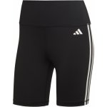 adidas Training Essentials 3-Stripes krátké punčochové kalhoty s vysokým pasem W HK9964 – Zboží Dáma