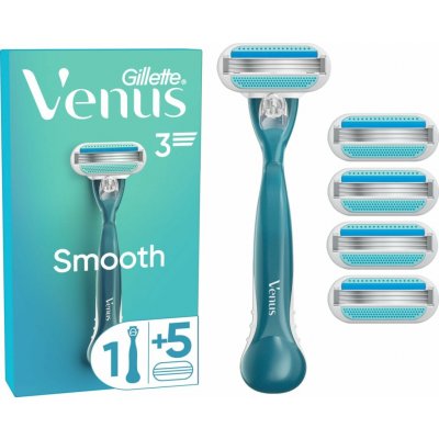 Gillette Venus Smooth + 5 ks hlavic – Hledejceny.cz