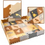 KIK KX5421 Pěnové puzzle 143 cm x 143 cm x 1 cm 36 dílků dinosauři – Sleviste.cz