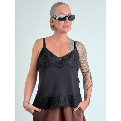 La Diva Mia tílko s krajkou PATTY Černá – Zboží Mobilmania