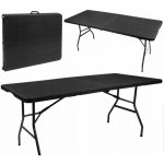 Malatec 12280 Skládací stůl 180x74 cm černý – Zboží Dáma