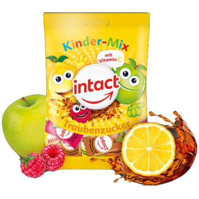 Intact Kinder Mix Multivitaminové pastilky hroznový cukr 75 g – Zbozi.Blesk.cz