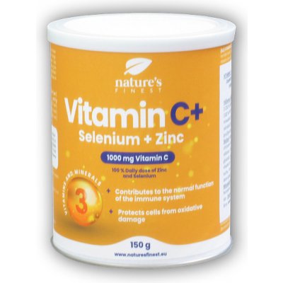 Nature’s Finest Vitamín C+ Selen + Zinek 150 g – Hledejceny.cz