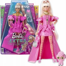 Barbie Extra Fancy v růžových šatech