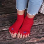 Happy Feet HF03 Adjustační ponožky Red – Zboží Dáma