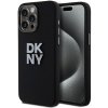 Pouzdro a kryt na mobilní telefon Apple DKNY pevný silikonový kryt na iPhone 15 Pro s kovovým logem (DKHCP15LSMCBSK) - černý KF2342539