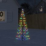zahrada-XL Vánoční stromek na stožár 200 barevných LED diod 180 cm – Zbozi.Blesk.cz
