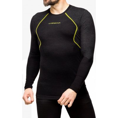 La Sportiva Wool40 Aero Longsleeve black /yellow – Zboží Dáma