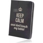 GreenGo flipové pouzdro Keep Calm 9-10 GSM010992 černá – Hledejceny.cz