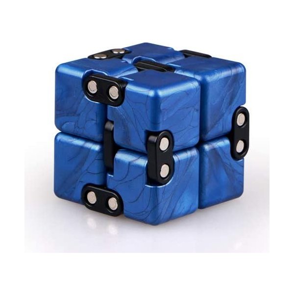Fidget spinner QIYi Infinity fidget cube modrá
