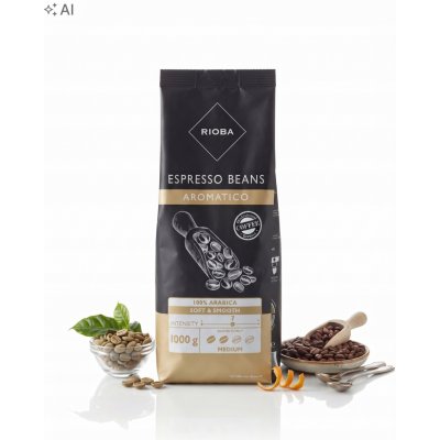 Rioba Espresso 100% Arabica zrnková 1 kg – Hledejceny.cz