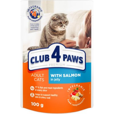 Club 4 Paws Premiu With salmon in jelly. For adult cats 100 g