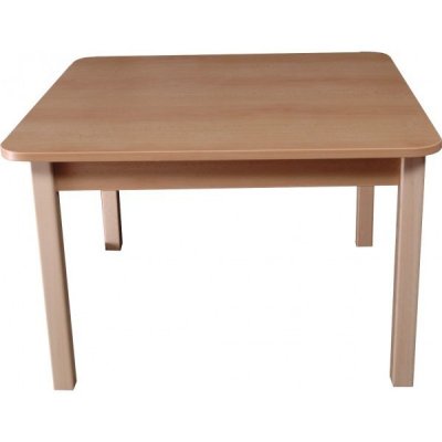 Hajdalánek Stůl čtverec 80 x 80 cm pro MŠ červená, výška 64 cm – Zboží Dáma
