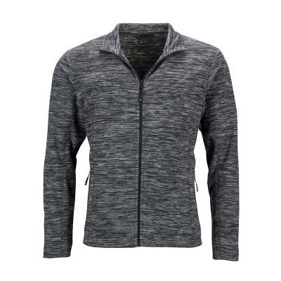 James Nicholson fleece jacket šedá melír-antracit – Zboží Mobilmania